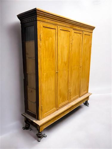 Storage Cabinet with Base, Vintage Kitchen Pantry, Cupboard, Utility Cabinet, B