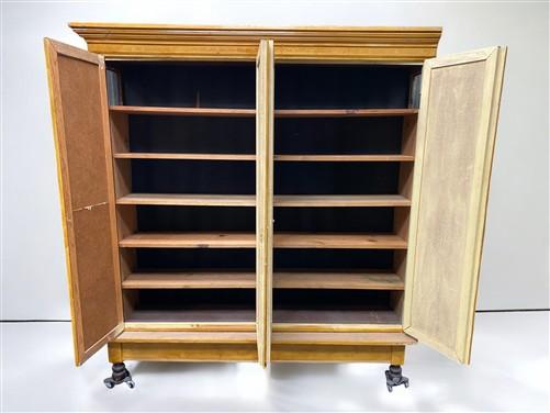 Storage Cabinet with Base, Vintage Kitchen Pantry, Cupboard, Utility Cabinet, B