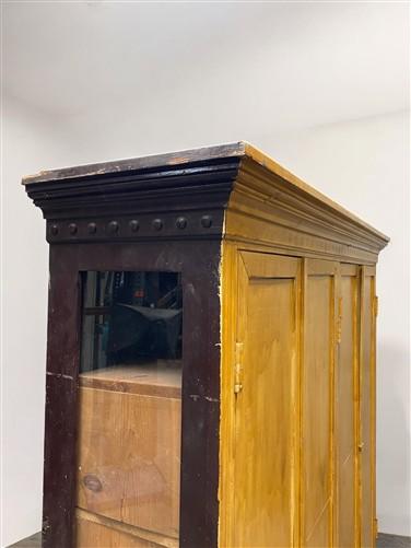 Storage Cabinet with Base, Vintage Kitchen Pantry, Cupboard, Utility Cabinet, B