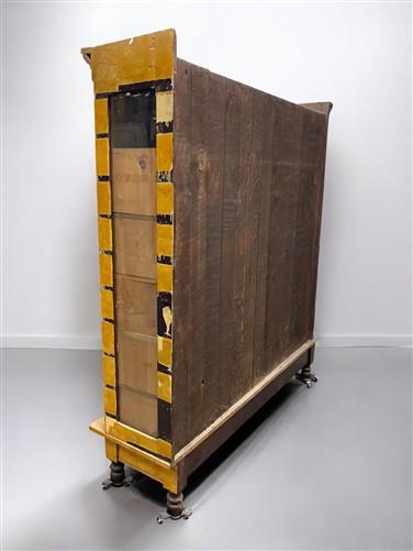 Storage Cabinet with Base, Vintage Kitchen Pantry, Cupboard, Utility Cabinet, B