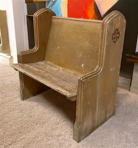 Church Pew - Wood Church Pew Bench (36x20) Vintage Porch Garden Bench, Entryway Bench, B20 by The Old Grainery (antique, a...