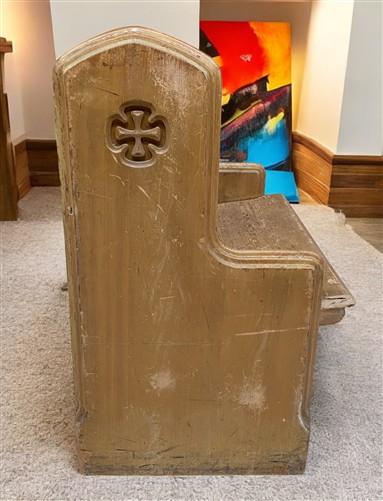 Church Pew - Wood Church Pew Bench (36x20) Vintage Porch Garden Bench, Entryway Bench, B20 by The Old Grainery (antique, a...