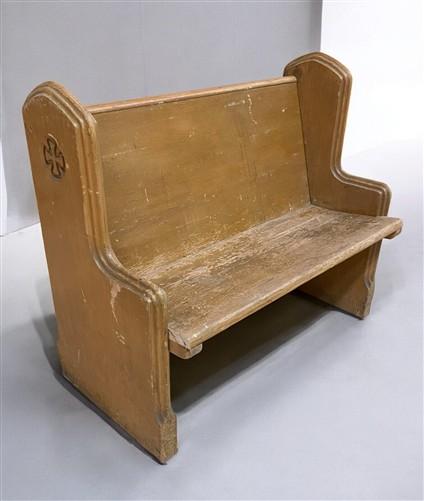 Church Pew - Wood Church Pew Bench (44x20.5) Vintage Porch Garden Bench, Entryway Bench, B21 by The Old Grainery (antique,...