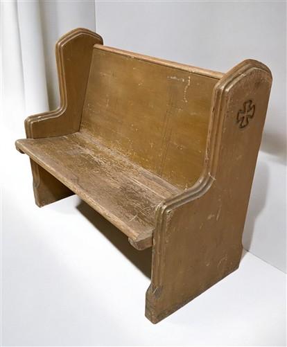 Church Pew - Wood Church Pew Bench (44x20.5) Vintage Porch Garden Bench, Entryway Bench, B21 by The Old Grainery (antique,...
