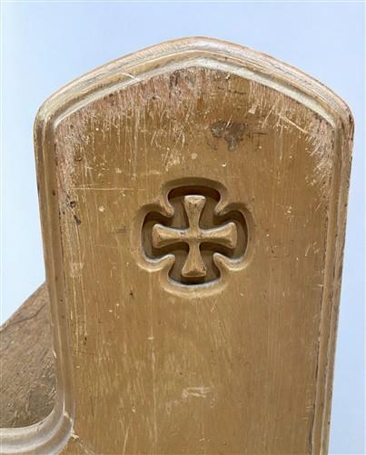 Church Pew - Wood Church Pew Bench (44x20.5) Vintage Porch Garden Bench, Entryway Bench, B21 by The Old Grainery (antique,...