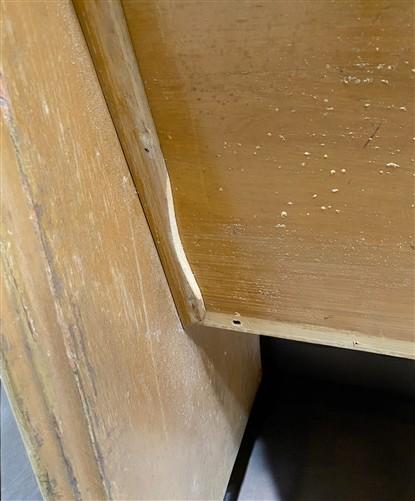 Church Pew - Wood Church Pew Bench (44x20.5) Vintage Porch Garden Bench, Entryway Bench, B21 by The Old Grainery (antique,...