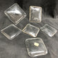 Clock parts - 6 Vintage Convex Curved Dome Glass Clock Faces, Glass Replacement Parts Lot B, by The Old Grainery (Clear, C...