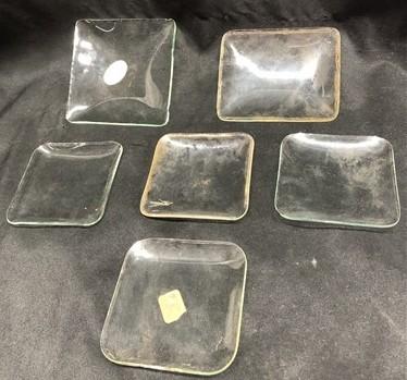 Clock parts - 6 Vintage Convex Curved Dome Glass Clock Faces, Glass Replacement Parts Lot B, by The Old Grainery (Clear, C...