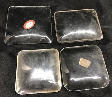 Clock parts - 6 Vintage Convex Curved Dome Glass Clock Faces, Glass Replacement Parts Lot B, by The Old Grainery (Clear, C...