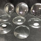 Clock parts - 8 Vintage Convex Curved Dome Glass Clock Faces, Glass Replacement Parts Lot C, by The Old Grainery (Clear, c...