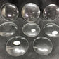 Clock parts - 8 Vintage Convex Curved Dome Glass Clock Faces, Glass Replacement Parts Lot C, by The Old Grainery (Clear, c...