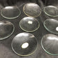 Clock parts - 8 Vintage Convex Curved Dome Glass Clock Faces, Glass Replacement Parts Lot C, by The Old Grainery (Clear, c...