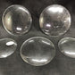 5 Vintage Convex Curved Dome Glass Clock Faces, Glass Replacement Parts Lot F,