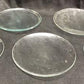 5 Vintage Convex Curved Dome Glass Clock Faces, Glass Replacement Parts Lot F,