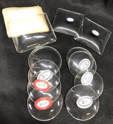 Clock parts - 12 Vintage Convex Curved Dome Glass Clock Faces, Glass Replacement Parts Lot G, by The Old Grainery (Baby be...