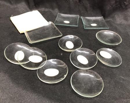 Clock parts - 12 Vintage Convex Curved Dome Glass Clock Faces, Glass Replacement Parts Lot G, by The Old Grainery (Baby be...