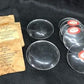 12 Vintage Convex Curved Dome Glass Clock Faces, Glass Replacement Parts Lot H,