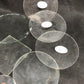 10 Vintage Glass Clock Faces, NOS Vintage Glass Replacement Parts Lot I,
