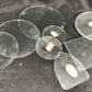 10 Vintage Glass Clock Faces, NOS Vintage Glass Replacement Parts Lot I,