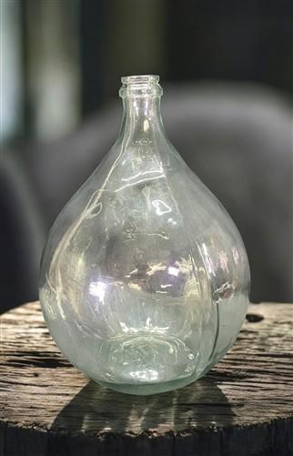 Medium Balon Bottle, Demijohn Glass Bottle, Wine Beer Carboy, Brewing A, by The Old Grainery (antique style bottle, aqua g...