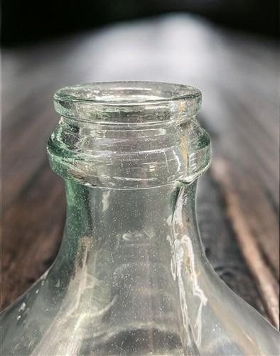 Medium Balon Bottle, Demijohn Glass Bottle, Wine Beer Carboy, Brewing A, by The Old Grainery (antique style bottle, aqua g...