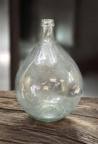 Medium Balon Bottle, Demijohn Glass Bottle, Wine Beer Carboy, Brewing B, by The Old Grainery (antique style bottle, aqua g...