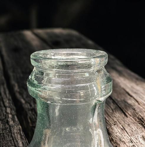Medium Balon Bottle, Demijohn Glass Bottle, Wine Beer Carboy, Brewing B, by The Old Grainery (antique style bottle, aqua g...