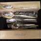 Flat ware - Oneida Community Flight Silverplate, NIB Silverware Place Setting, Serving Set by The Old Grainery (51 pieces,...