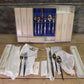 Flat ware - Oneida Community Flight Silverplate, NIB Silverware Place Setting, Serving Set by The Old Grainery (51 pieces,...