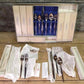 Flat ware - Oneida Community Flight Silverplate, NIB Silverware Place Setting, Serving Set by The Old Grainery (51 pieces,...