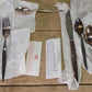 Flat ware - Oneida Community Flight Silverplate, NIB Silverware Place Setting, Serving Set by The Old Grainery (51 pieces,...