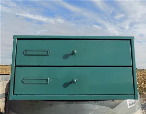 File Cabinet - 2 Drawer Watch Part Metal File Cabinet, Vintage Organizer, Craft Part Storage E, by The Old Grainery (2 dra...