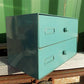 2 Drawer Watch Part Metal File Cabinet, Vintage Organizer, Craft Part Storage G,
