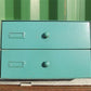 2 Drawer Watch Part Metal File Cabinet, Vintage Organizer, Craft Part Storage G,