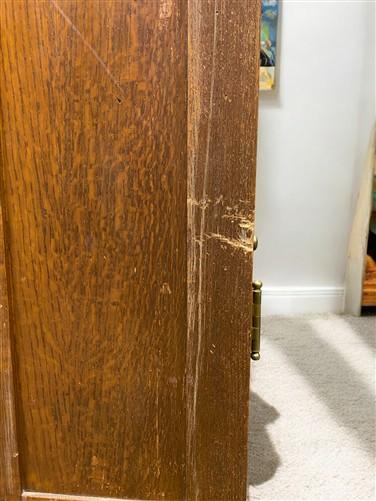 Oak Bookcase, Vintage China Cabinet Kitchen Cabinet, Display Case 3 Door Cabinet