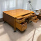 Desk - 5' Oak Partner Desk, Vintage Executive Wooden Desk, Teacher's Mid Century Desk by The Old Grainery (5' Desk, Comput...