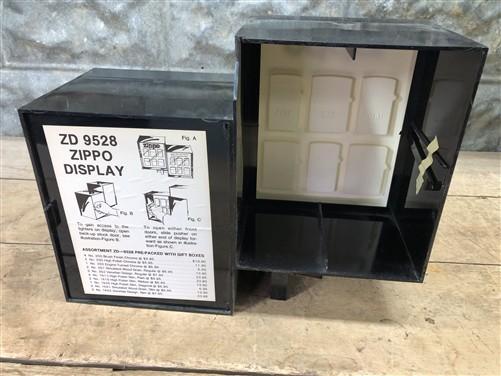 Zippo Lighter Countertop Display Case, Vintage Zippo Retail Display Advertising