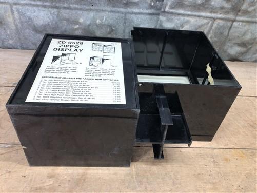 Zippo Lighter Countertop Display Case, Vintage Zippo Retail Display Advertising