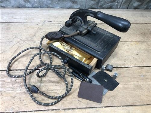Embosser - Franklin Signet Embosser Imprinter Hot Foil Stamping Machine, Vintage Jeweler, by The Old Grainery (canton mass...