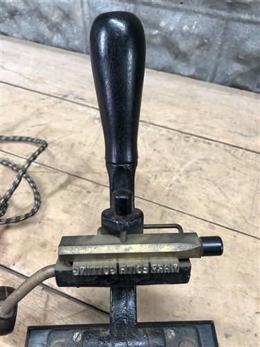 Embosser - Franklin Signet Embosser Imprinter Hot Foil Stamping Machine, Vintage Jeweler, by The Old Grainery (canton mass...