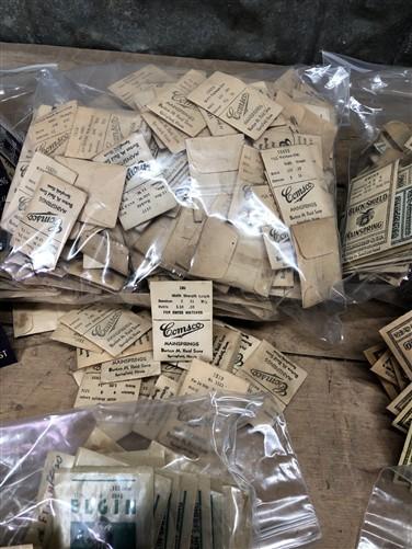 Watch parts - Watch Mainsprings Lot, NOS Watch Component Movement Parts, Replacement Parts, by The Old Grainery (black shi...