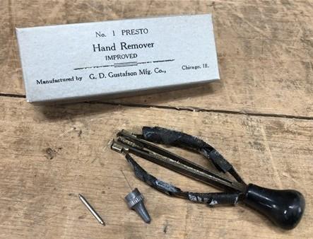 Watchmaker tool - Presto No 1 Hand Remover, Vintage Gustafson Watchmakers Tool, Original Box by The Old Grainery (chicago...