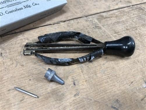 Watchmaker tool - Presto No 1 Hand Remover, Vintage Gustafson Watchmakers Tool, Original Box by The Old Grainery (chicago...