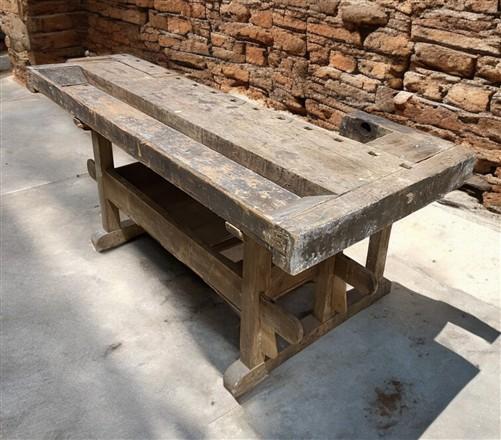 Workbench - Rustic Work table, Vintage Carpenter's Workbench, Woodworking Console Table, P by The Old Grainery (Carpenter...