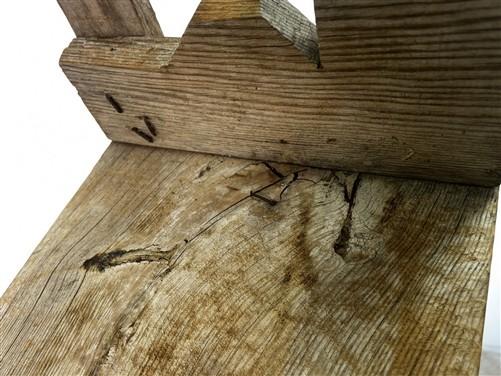 Bread Board - Wood Bread Board on Legs, Footed Cutting Board, Rustic Chopping Serving Board A, by The Old Grainery (antiqu...