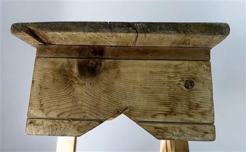 Wood Bread Board on Legs, Footed Cutting Board, Rustic Chopping Serving Board B,