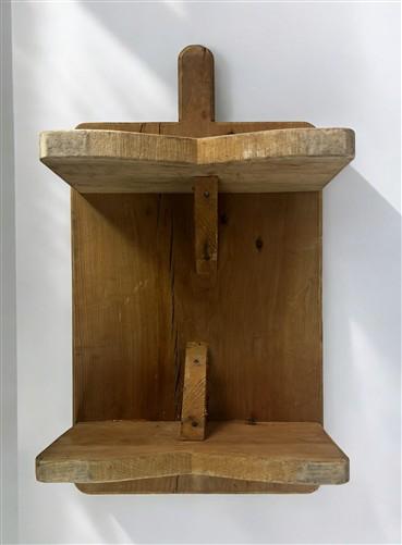 Wood Bread Board on Legs, Footed Cutting Board, Rustic Chopping Serving Board D,