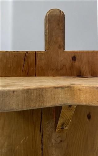 Wood Bread Board on Legs, Footed Cutting Board, Rustic Chopping Serving Board D,