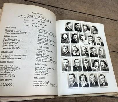 1941 1942 Reed Custer Township Illinois High School Yearbooks, WW2 Era Yearbook