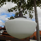 light fixture - Church Hanging Light Fixture, Pendant School Globe, Architectural Salvage A14, by The Old Grainery (ceilin...
